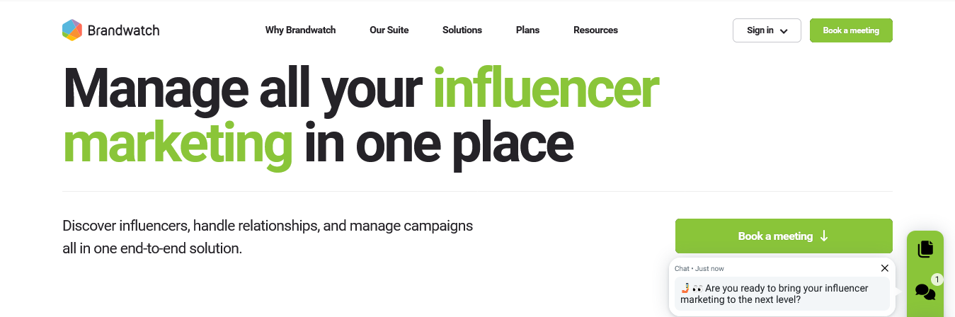 brandwatch best social listening tool for influencer marketing